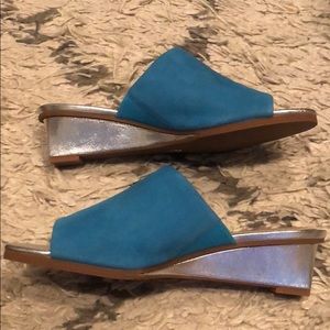 JUDITH RIPKA WEDGE SLIDE SANDALS